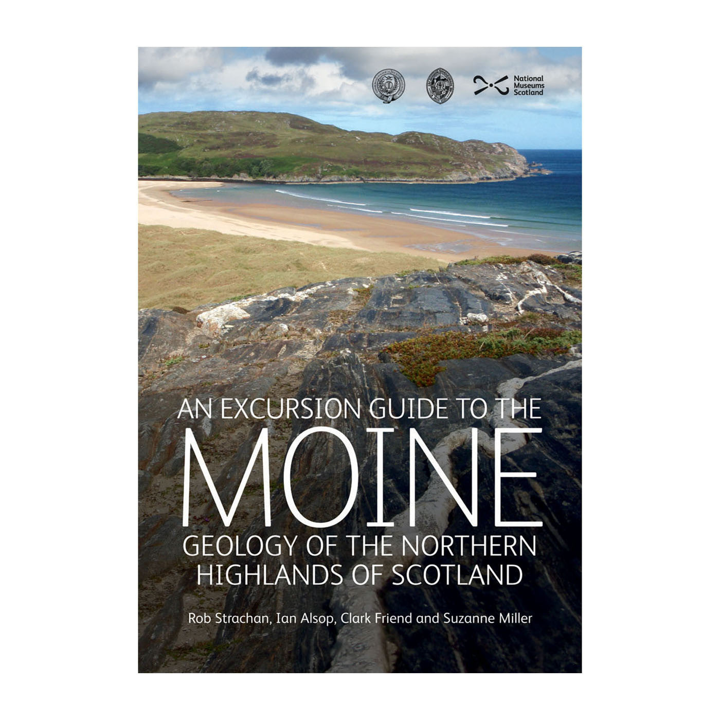 Book cover with a photograph of Scottish coastline.