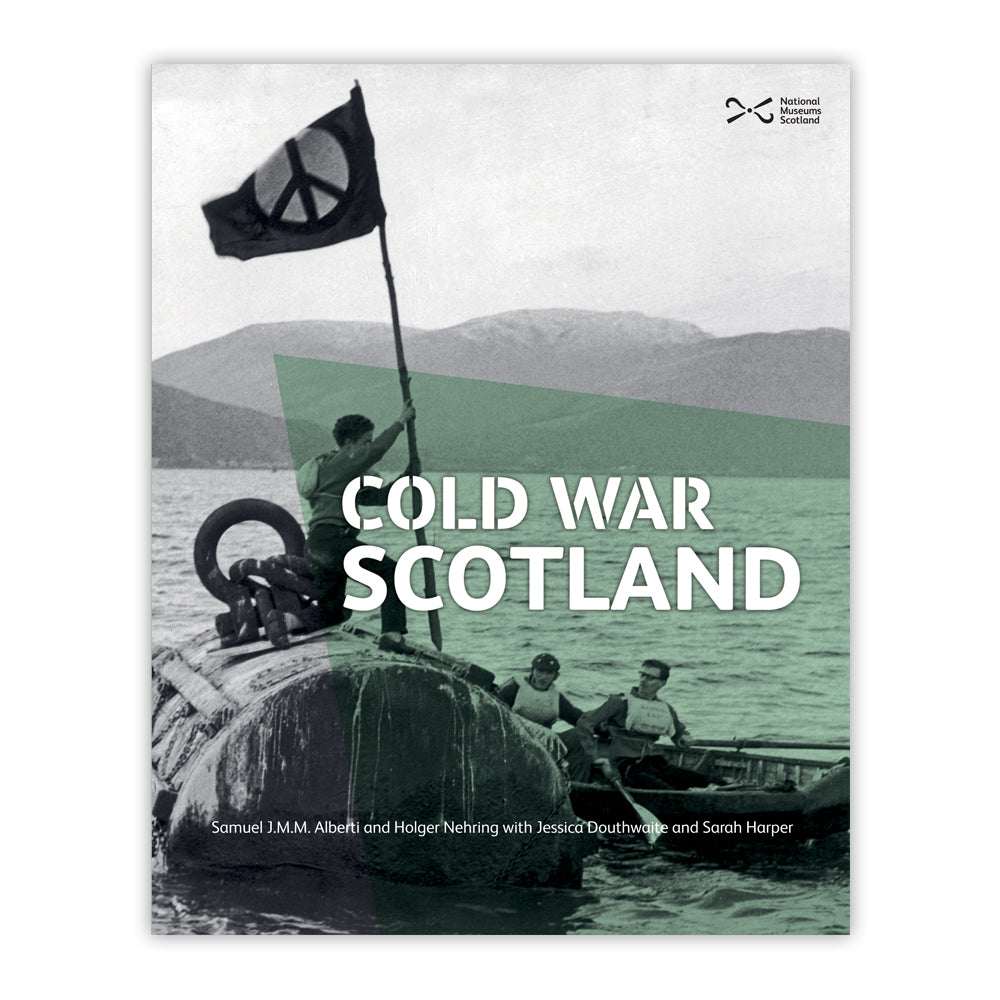 Book cover with a black and white photograph of a protest at the US naval base at Holy Loch.