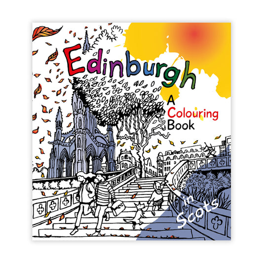 Book cover with an illustration of Edinburgh's Scott Monument.