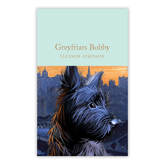 Book cover with an illustration of Greyfriars Bobby