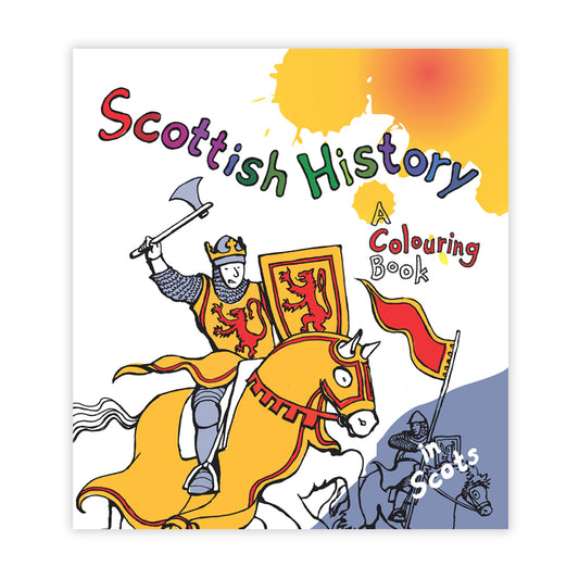 Book cover with an illustration of Robert the Bruce riding a horse.