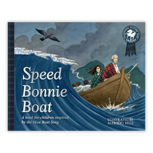 Book cover with an illustration of a row boat on a choppy sea.