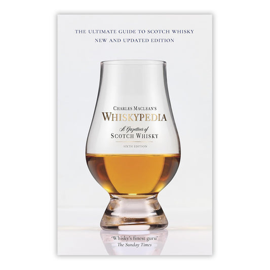 Book cover with a photo of a dram of whisky.