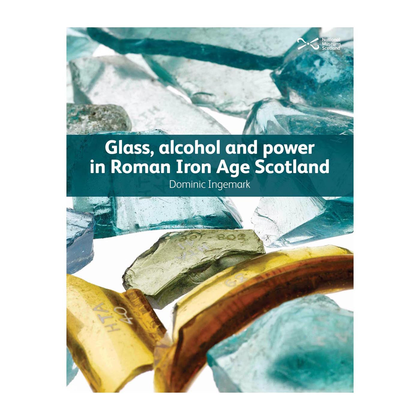 Book cover with a close up photograph of different coloured shards of broken glass.