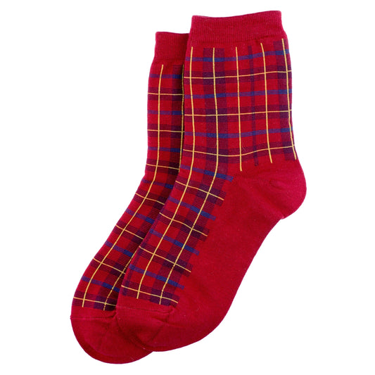 Tartan Socks Red