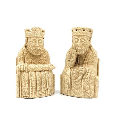 Lewis Chessmen Bookends - King and Queen